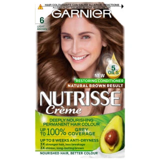 Garnier Nutrisse Creme Permanent Hair Dye - Light Brown