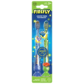 B&M Firefly Light Up Timer Toothbrush 2pk