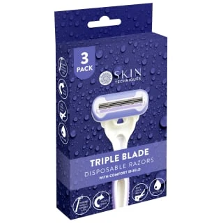 Skin Techniques Ladies Triple Blade Disposable Razors 3pk