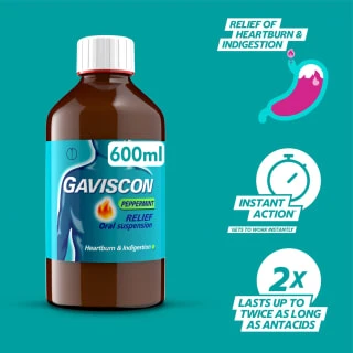 Gaviscon Original Peppermint 600ml - Image 4