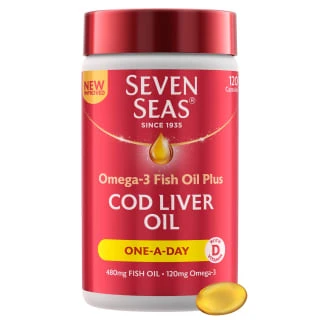 B&M Seven Seas Cod Liver Oil Capsules 120pk - Image 2