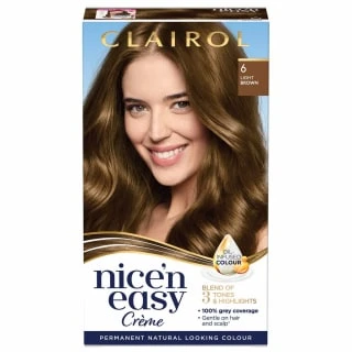 Clairol Nice'n Easy Creme Permanent Hair Dye - 6 Light Brown