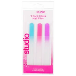 Style Studio Glass Nail Files 3pk