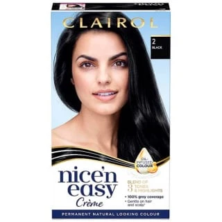 Clairol Nice'n Easy Creme Permanent Hair Dye - 2 Black
