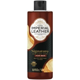 Cussons Imperial Leather Signature Hair & Body Wash For Men 500ml - White Leather & Oud